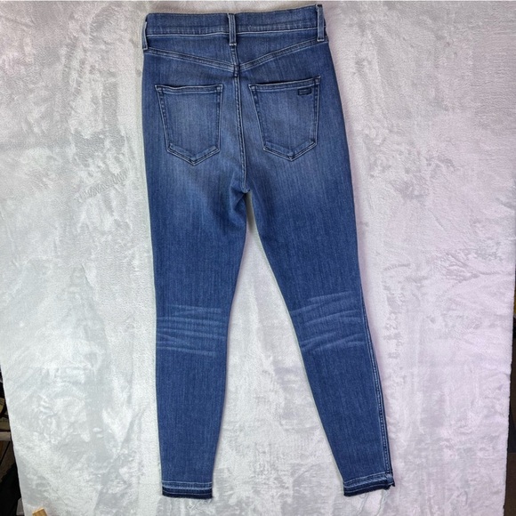 AYR The Riser Jeans 29 Skinny Fit Medium Wash Blue Ankle Fray Denim Casual - Picture 8 of 16